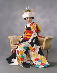 スタジオ　婚礼　振袖　お掛け姿