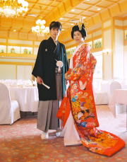 ウェスティン都ホテル京都　葵殿　色内掛け　新郎様　新婦様