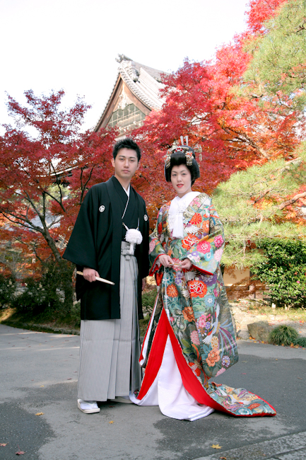 南禅寺　色内掛け　新郎様　新婦様